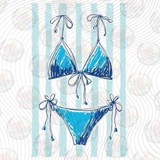 SMRG 807 - BLUE BIKINI SKETCH
