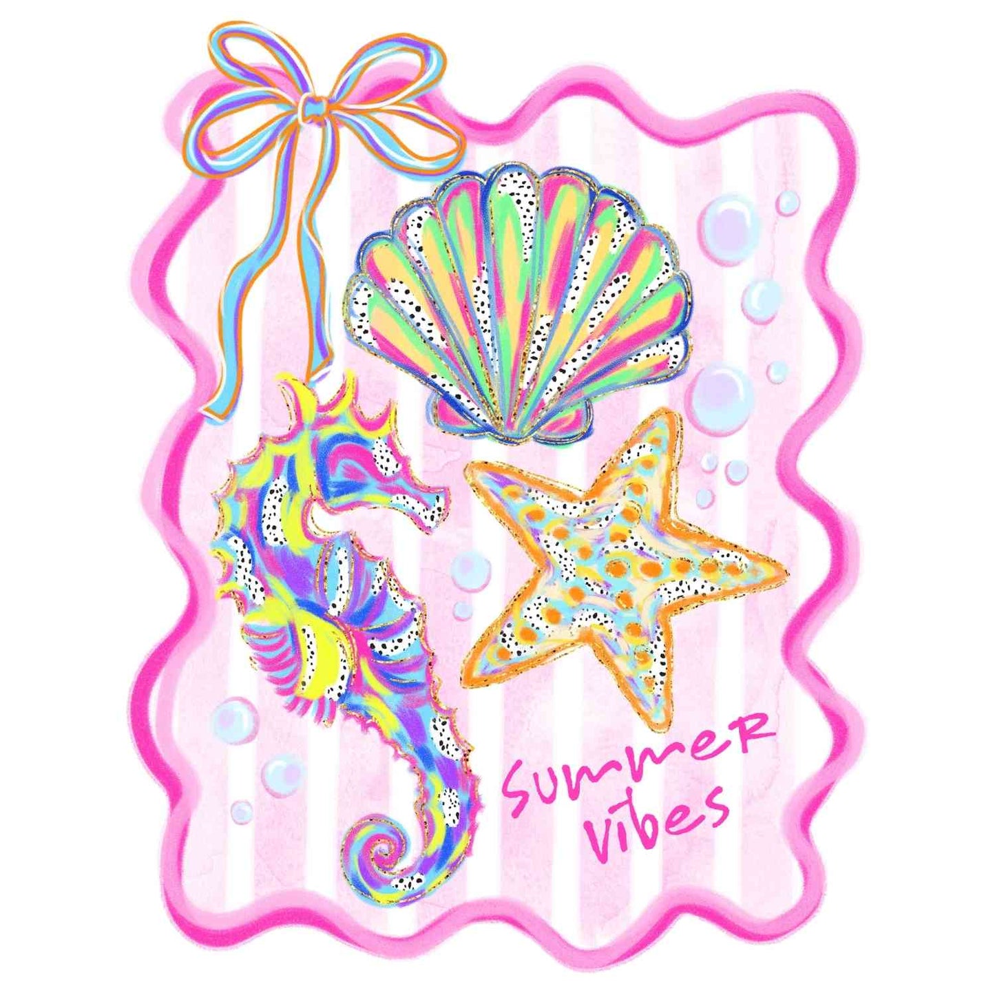 SMRG 860 - SUMMER VIBES SEAHORSE SKETCH