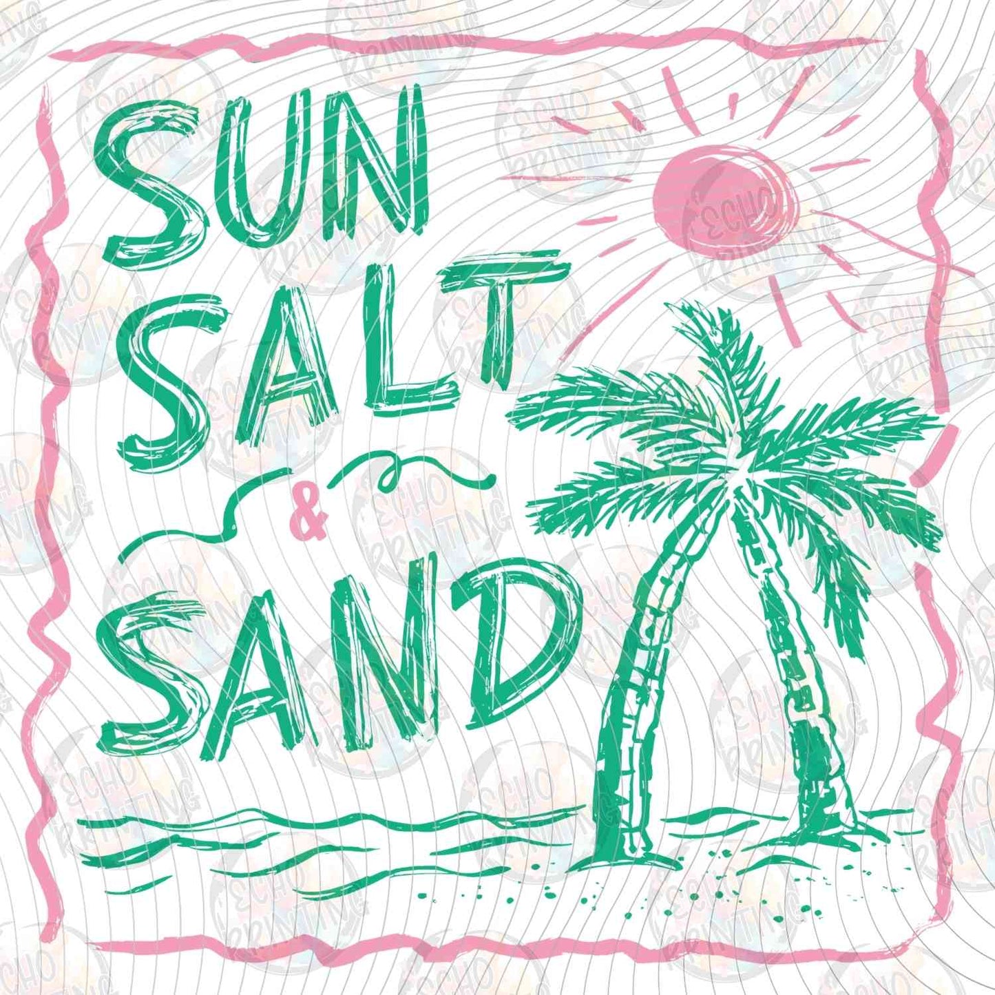 SMRG 864 - SUN SALT SAND PALM TREE SKETCH