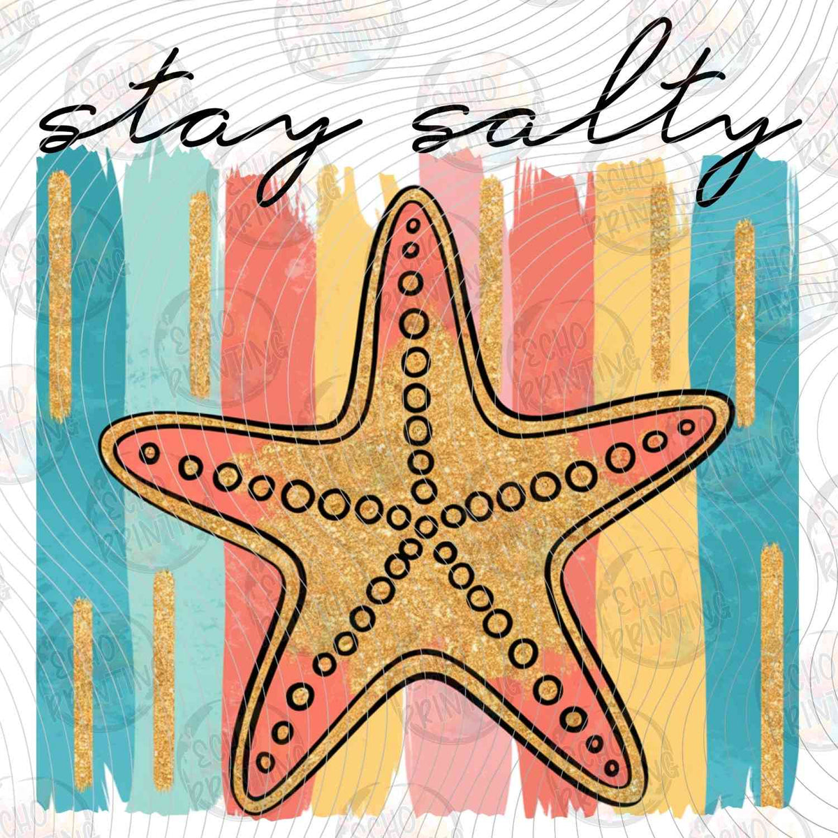 SMRG 888 - STAY SALTY STARFISH ON STRIPES