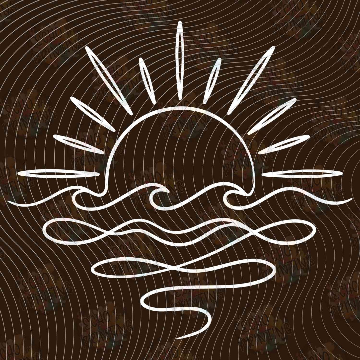SMRG 891 - MINIMALIST SUNSET AND WAVES
