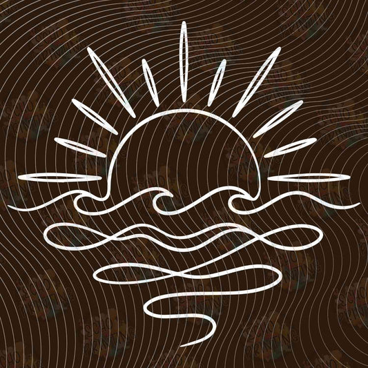 SMRG 891 - MINIMALIST SUNSET AND WAVES