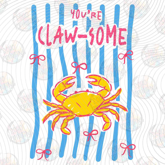 SMRG 921 - YOURE CLAW SOME CRAB ON BLUE STRIPES