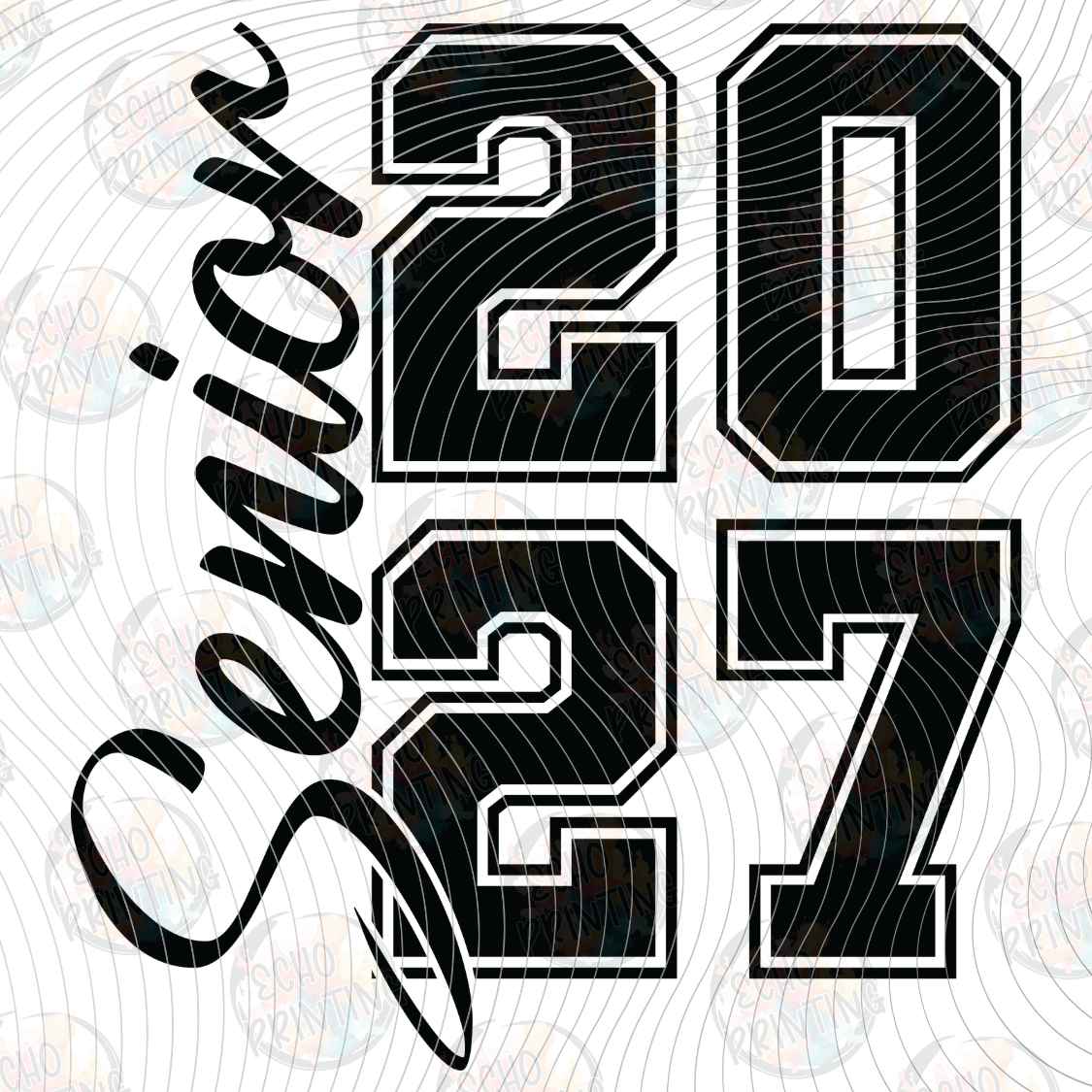 SGRG 11 - SENIOR 2027 SCRIPT LETTERING