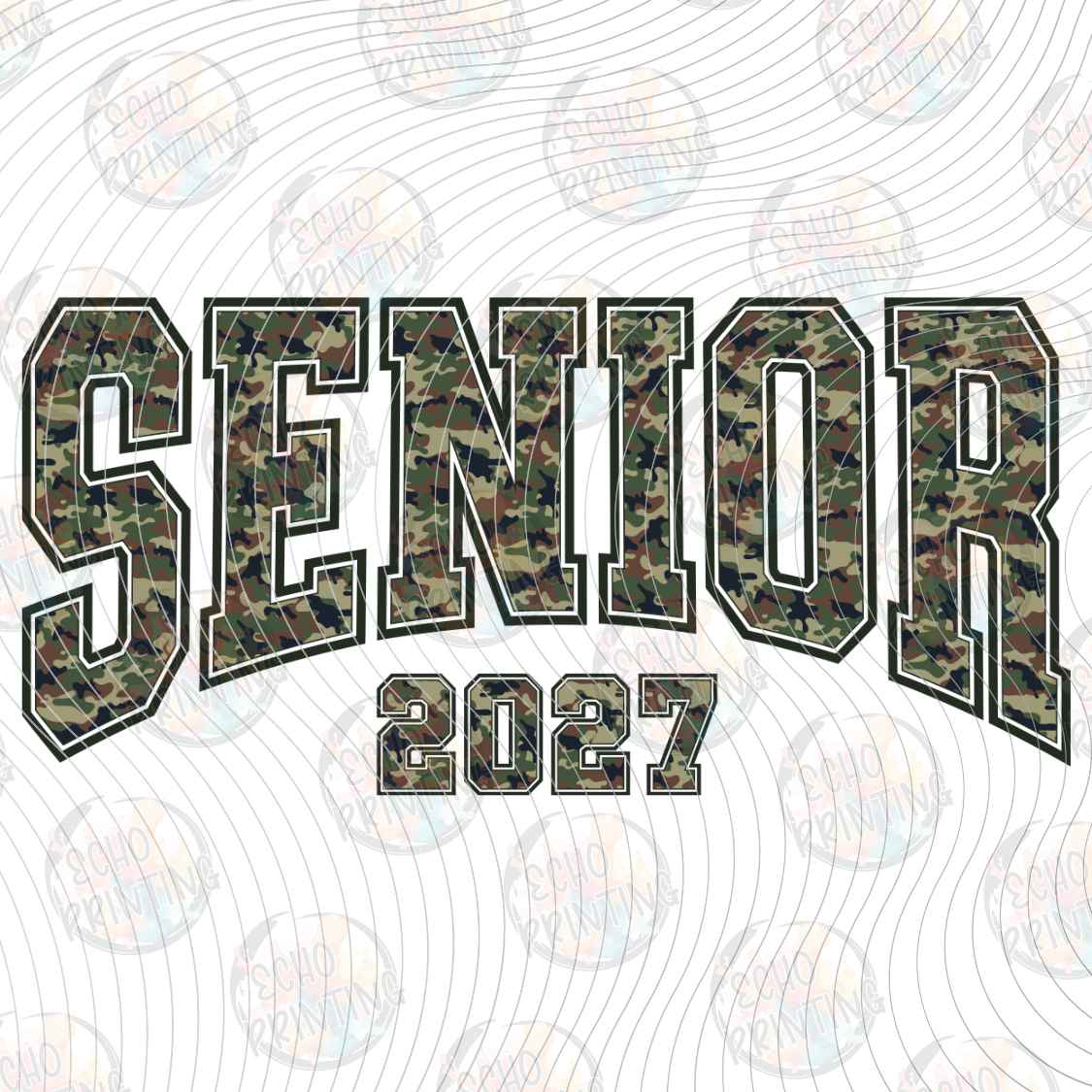 SGRG 16 - CAMO SENIOR 2027 LETTERING
