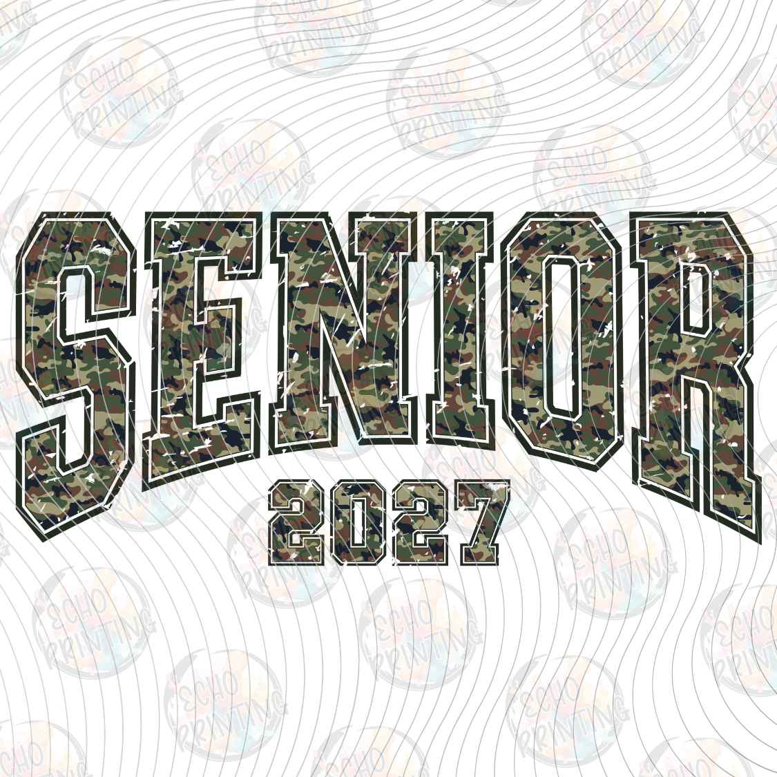SGRG 17 - CAMO SENIOR 2027 LETTERING