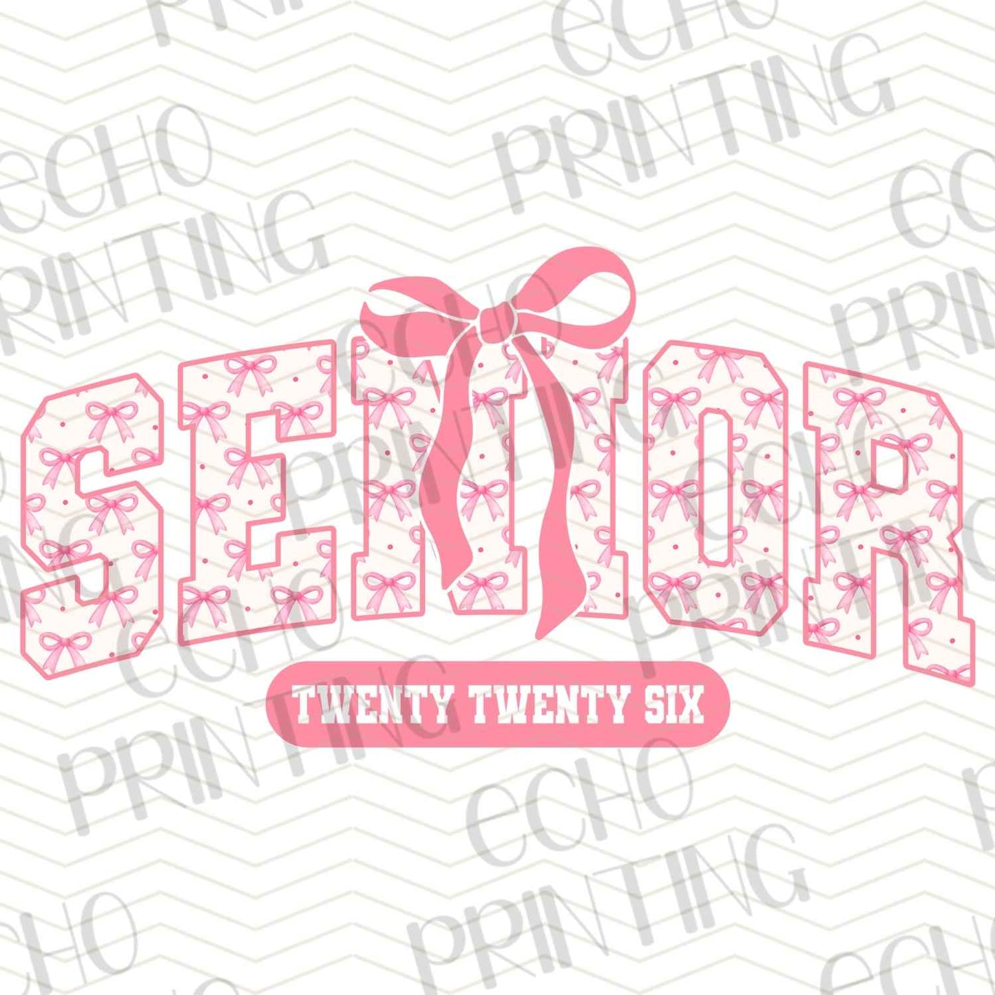 SNR 19 - SENIOR PINK GLITTER BLOCK