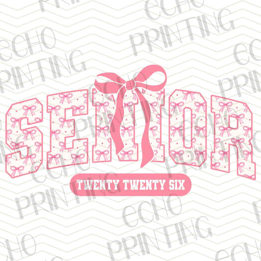 SNR 19 - SENIOR PINK GLITTER BLOCK