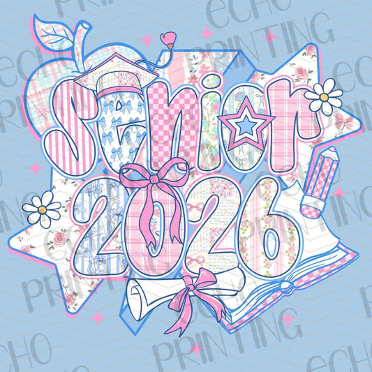 SNR 3 - SENIOR 2026 PASTEL STAR FRAME
