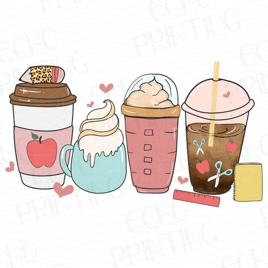 TCHR 14 – TEACHER DRINKS CUTE COFFEE CUPS