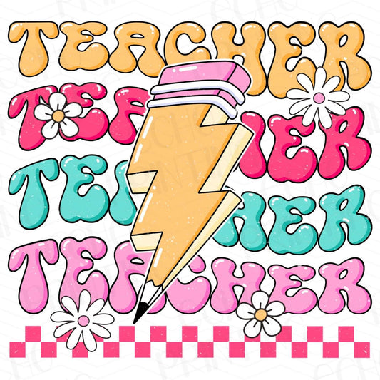 TCHR 158 – TEACHER LIGHTNING BOLT