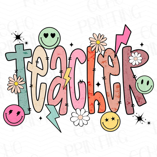 TCHR 180 – TEACHER WITH SMILEY FACES