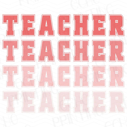 TCHR 189 – PINK STACKED TEACHER