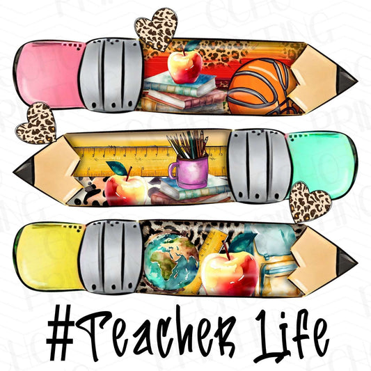 TCHR 206 – PENCIL STACK TEACHER LIFE