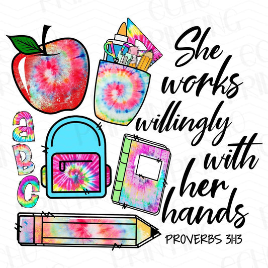 TCHR 264 – SHE WORKS WILLINGLY WITH HER HANDS