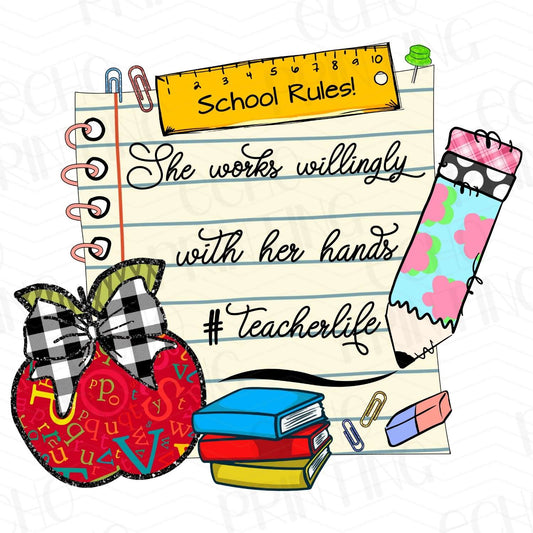 TCHR 265 – SCHOOL RULES