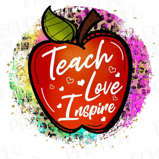 TCHR 278 – PAINT SPLATTER TEACH LOVE INSPIRE