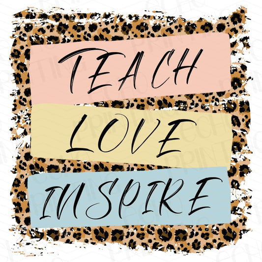 TCHR 285 – PASTEL STRIPED TEACH LOVE INSPIRE
