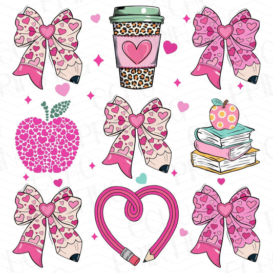 TCHR 297 – TEACHER PATTERNS WITH PINK BOWS