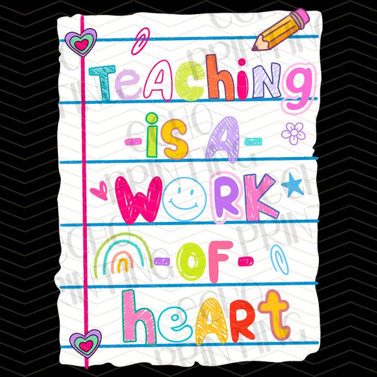 TCHR 337 – TEACHING IS A WORK OF HEART