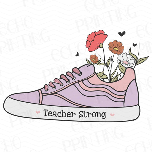 TCHR 4 – TEACHER STRONG FLORAL SNEAKER