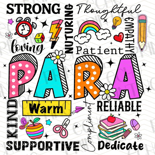TCHR 403 – PARA EDUCATOR WORD COLLAGE