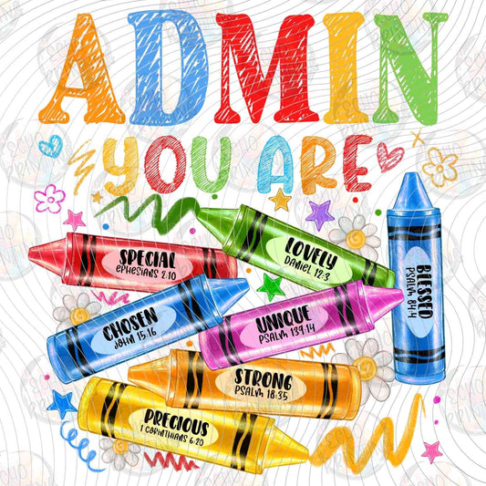 EDCTR 433 - ADMIN YOU ARE COLORFUL MARKERS