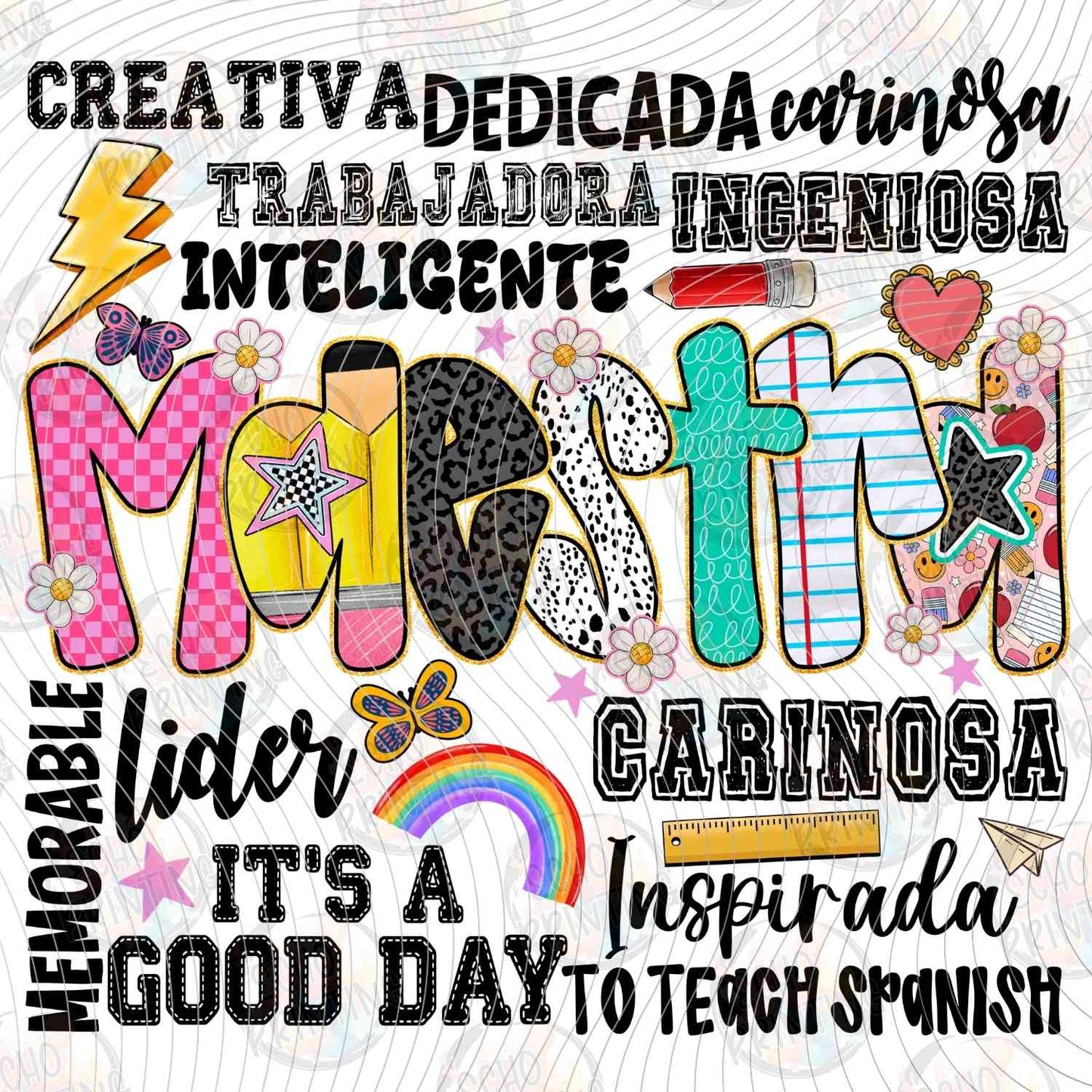 EDCTR 461 - MAESTRA SPANISH TEACHER TYPOGRAPHY