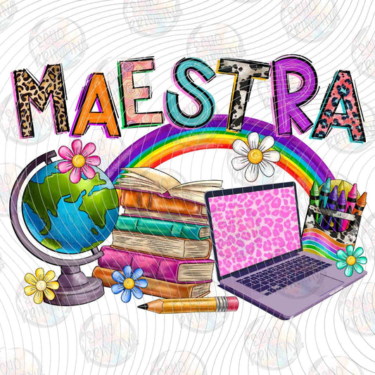 EDCTR 462 - MAESTRA WITH BOOKS AND LAPTOP