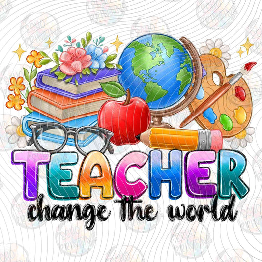 EDCTR 492 - TEACHER CHANGE THE WORLD GLOBE AND BOOKS