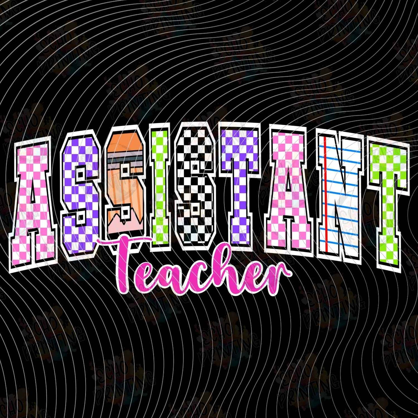 EDCTR 639 - ASSISTANT TEACHER COLORFUL RETRO