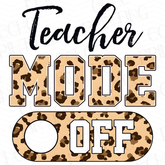 TCHR 64 – TEACHER MODE OFF