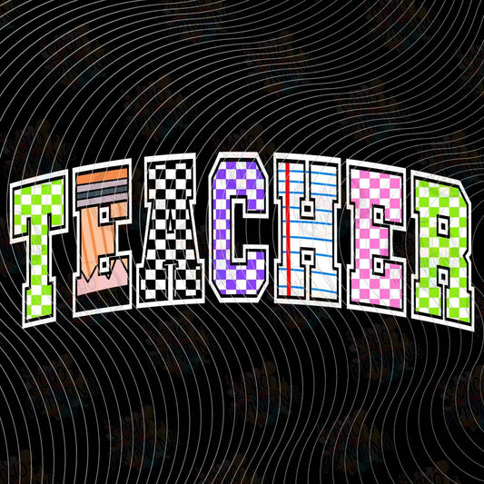 EDCTR 640 - RETRO TEACHER CHECKERBOARD APPRECIATION