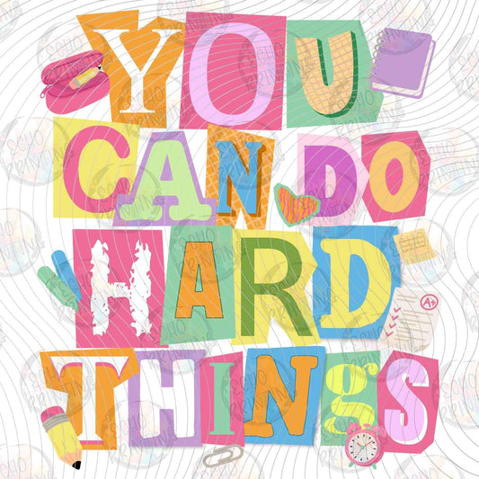 TSDG 25 - DO HARD THINGS TYPOGRAPHY
