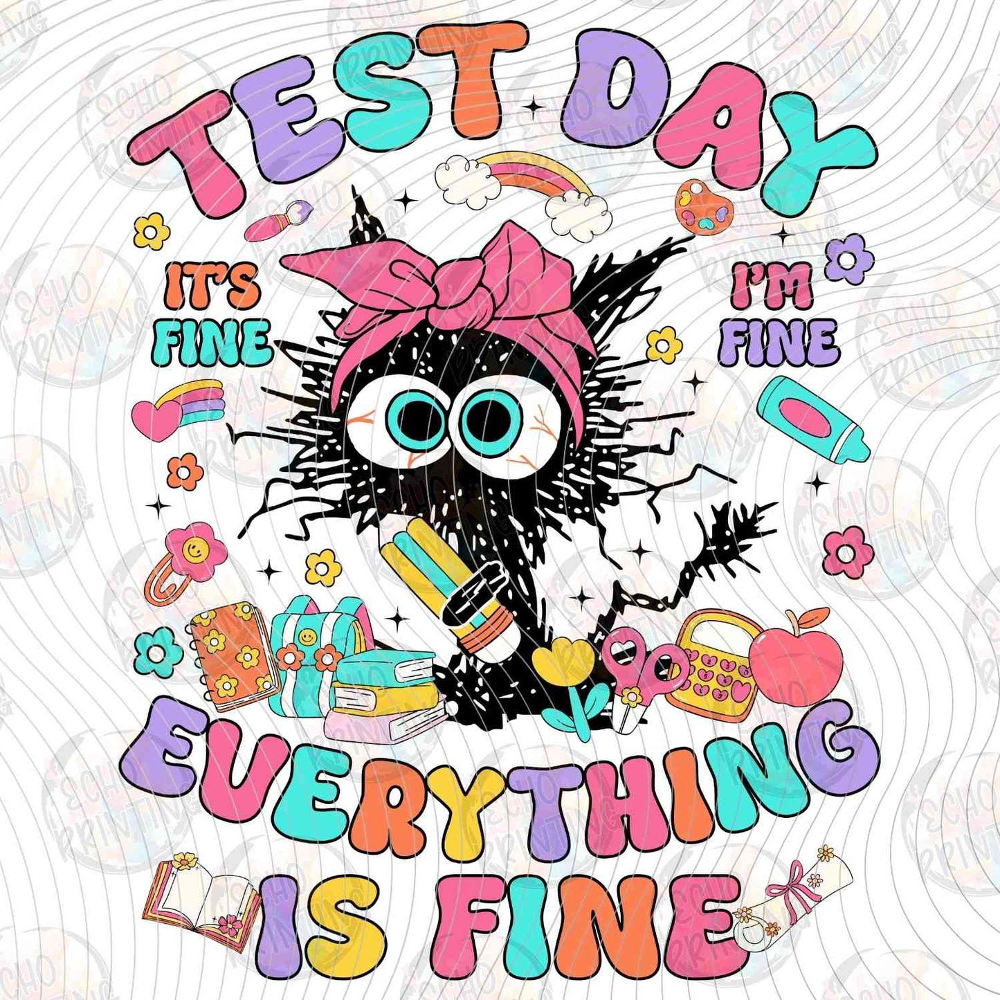 TSDG 50 - EVERYTHING IS FINE CAT PINK