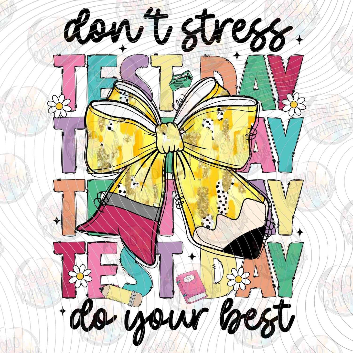 TSDG 62 - DONT STRESS YELLOW BOW