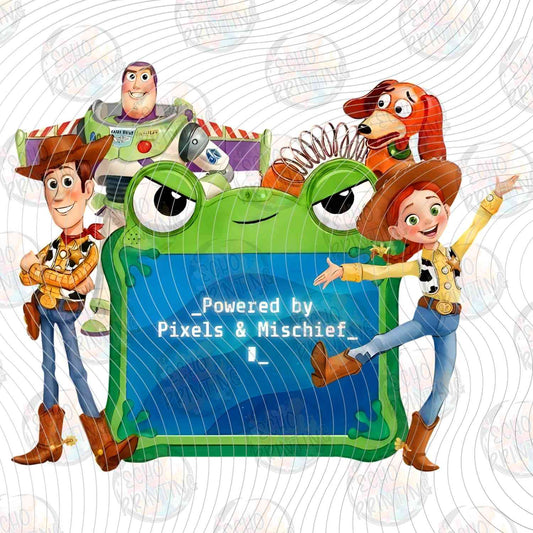 TSTRG 62 - GREEN ALIEN BOARD FRIENDS