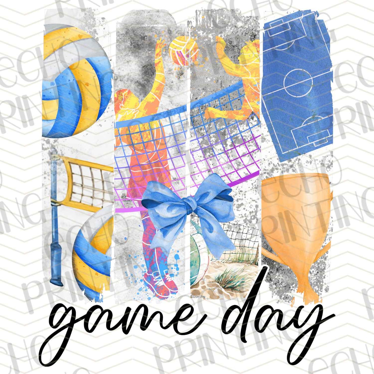 VLLBG1 - VOLLEYBALL GAME DAY COLLAGE