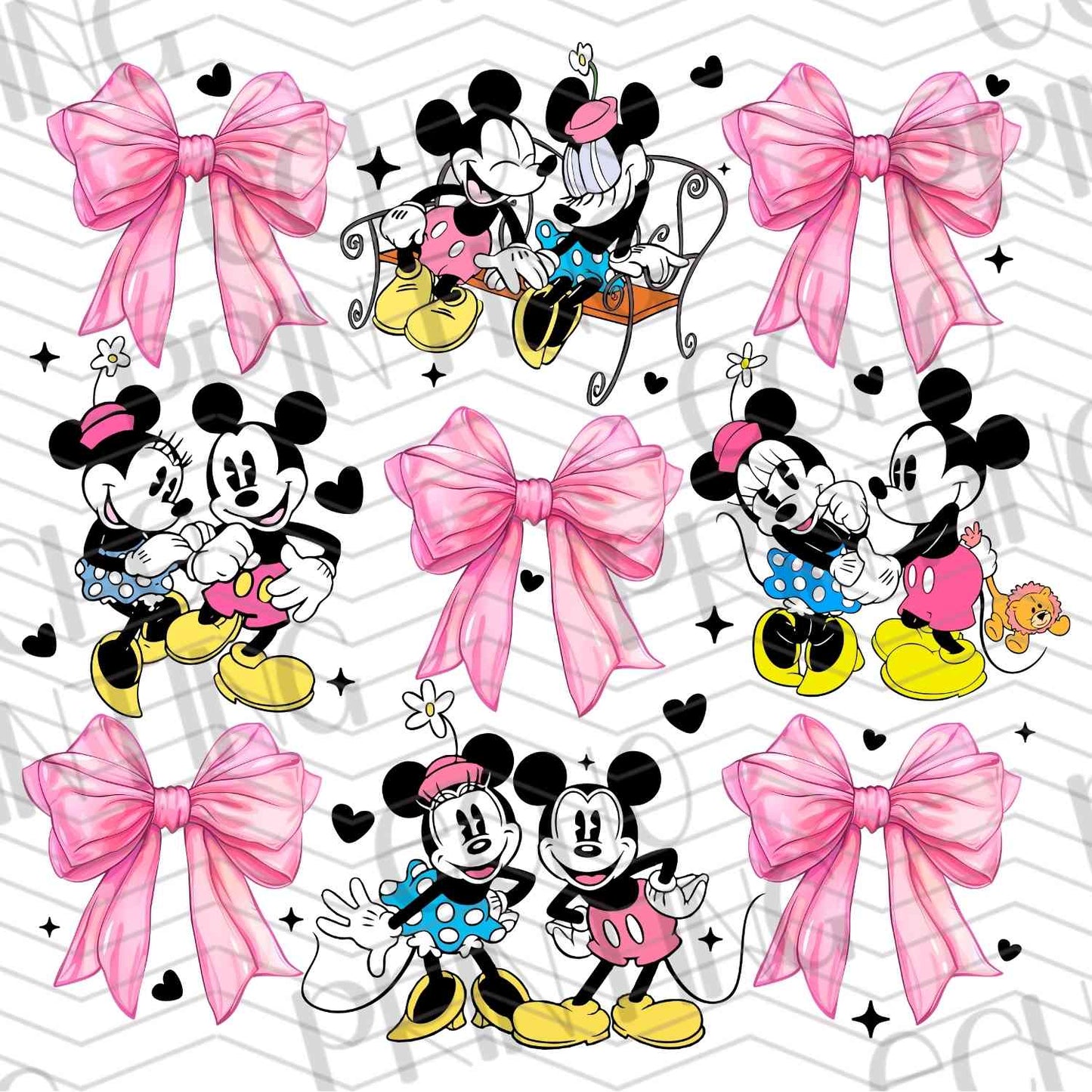 VLTC 124 – MOUSE FRIENDS WITH PINK BOWS