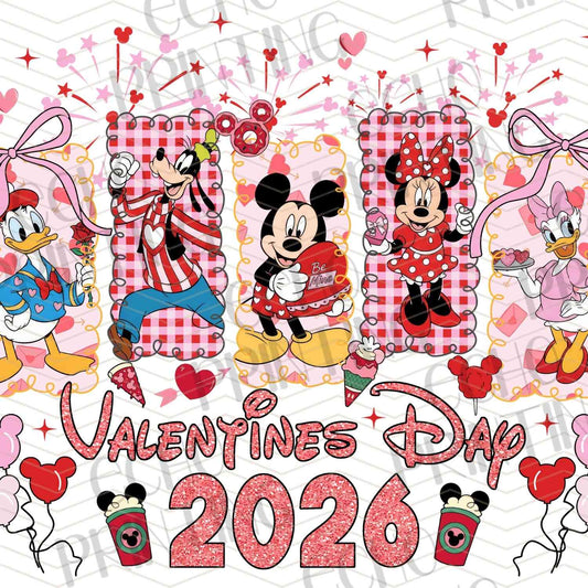 VLTC 148 - VALENTINE CARTOON FRIENDS COLLAGE