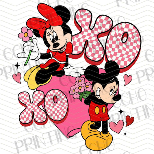 VLTC 153 - CARTOON MOUSE VALENTINE XO DESIGN