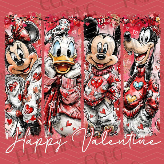 VLTC 160 - CARTOON FRIENDS VALENTINE PANELS