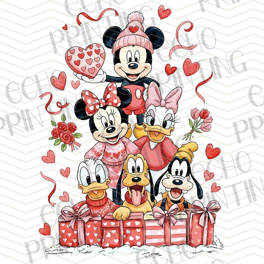 VLTC 162 - CUTE CARTOON GIFT VALENTINE SCENE