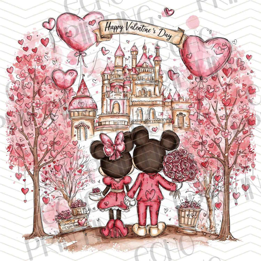VLTC 165 - ROMANTIC CARTOON CASTLE LOVE SCENE