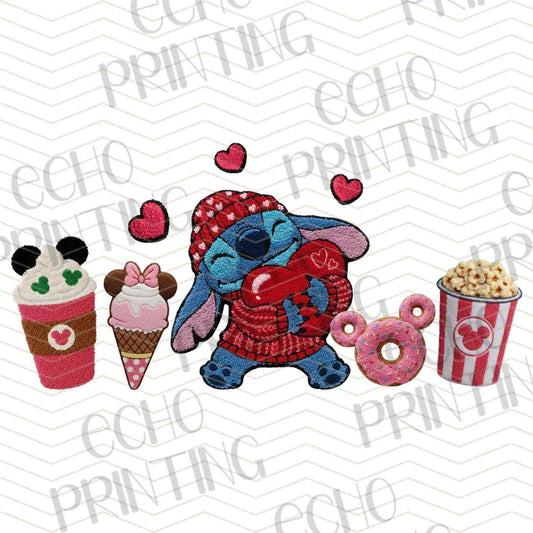 VLTC 175 - CUTE ALIEN DESSERT VALENTINE SCENE