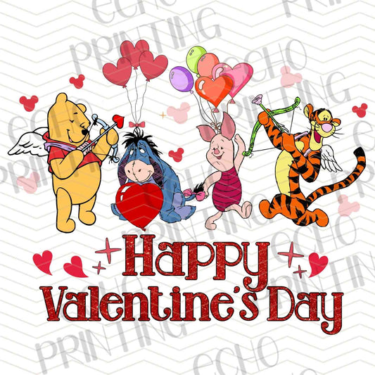 VLTC 187 - HAPPY VALENTINE CARTOON CHARACTERS