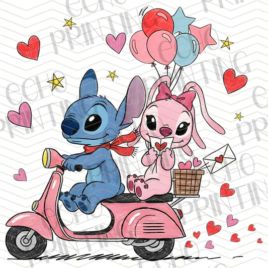 VLTC 190 - CUTE ALIEN SCOOTER VALENTINE ART