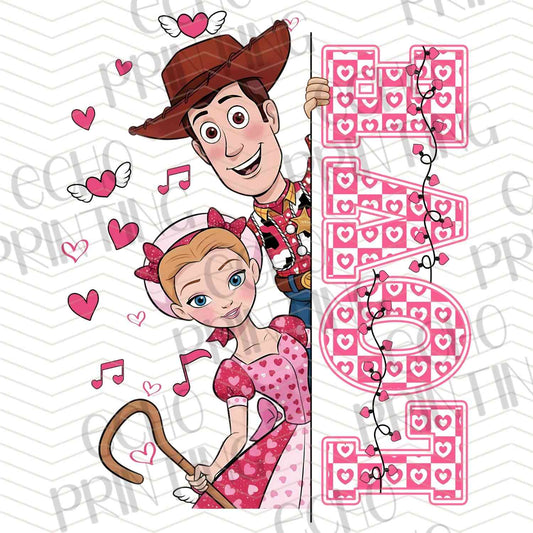 VLTC 197 - COWBOY CARTOON VALENTINE LOVE ART
