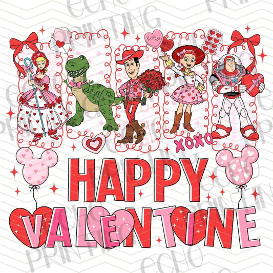VLTC 203 - HAPPY VALENTINE CARTOON CHARACTERS