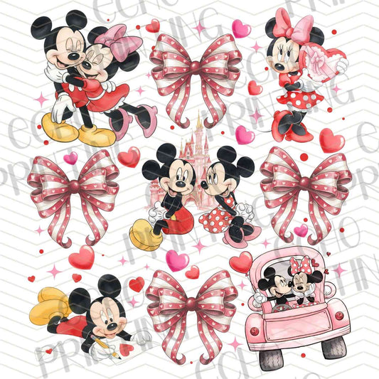 VLTC 217 - CARTOON MOUSE BOW VALENTINE ART